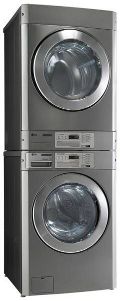 LG GIANT WM10 - gewerbliche Waschmaschine und Ablufttrockner als TURM - LP - 10kg